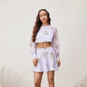 TVF for DVF Periwinkle Cropped Top size XXS NWT